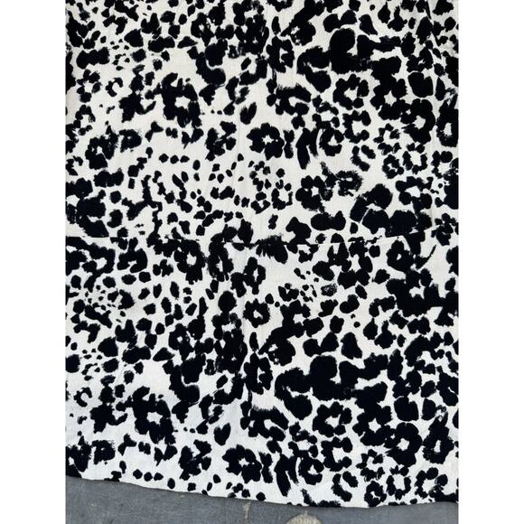 6 for 20 J. CREW Women's animal print Long Sleeve Shift Dress Sz 4 - Picture 7 of 10